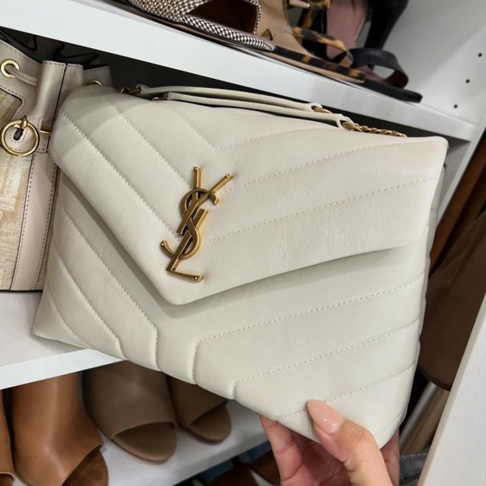 Ysl Loulou Small With Gold Hardware Gem